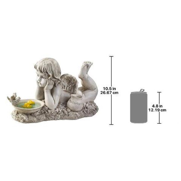 Summertime Reflections Cherub Garden Statue Pool Angel Sculptures